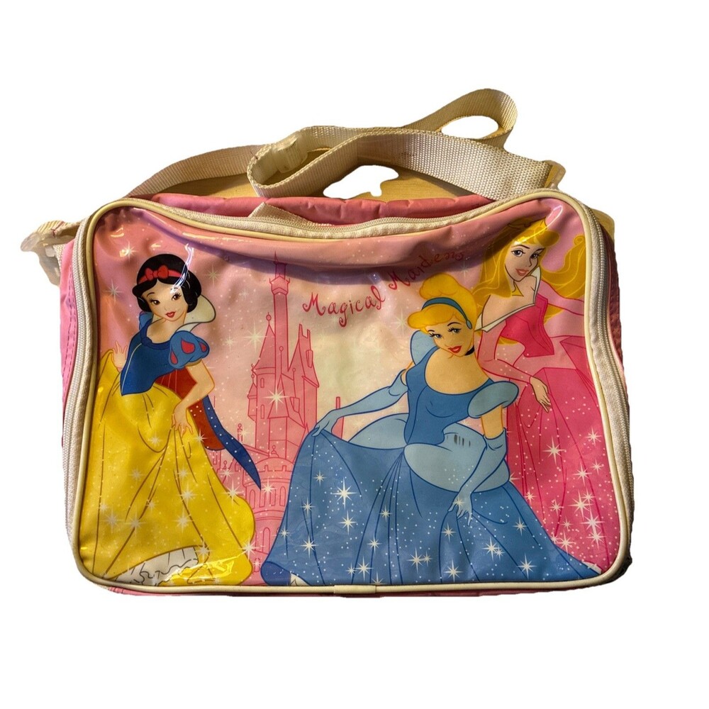 \ Disney Magical Maidens Snow White Sleeping Beauty Cinderella Lunch Bag